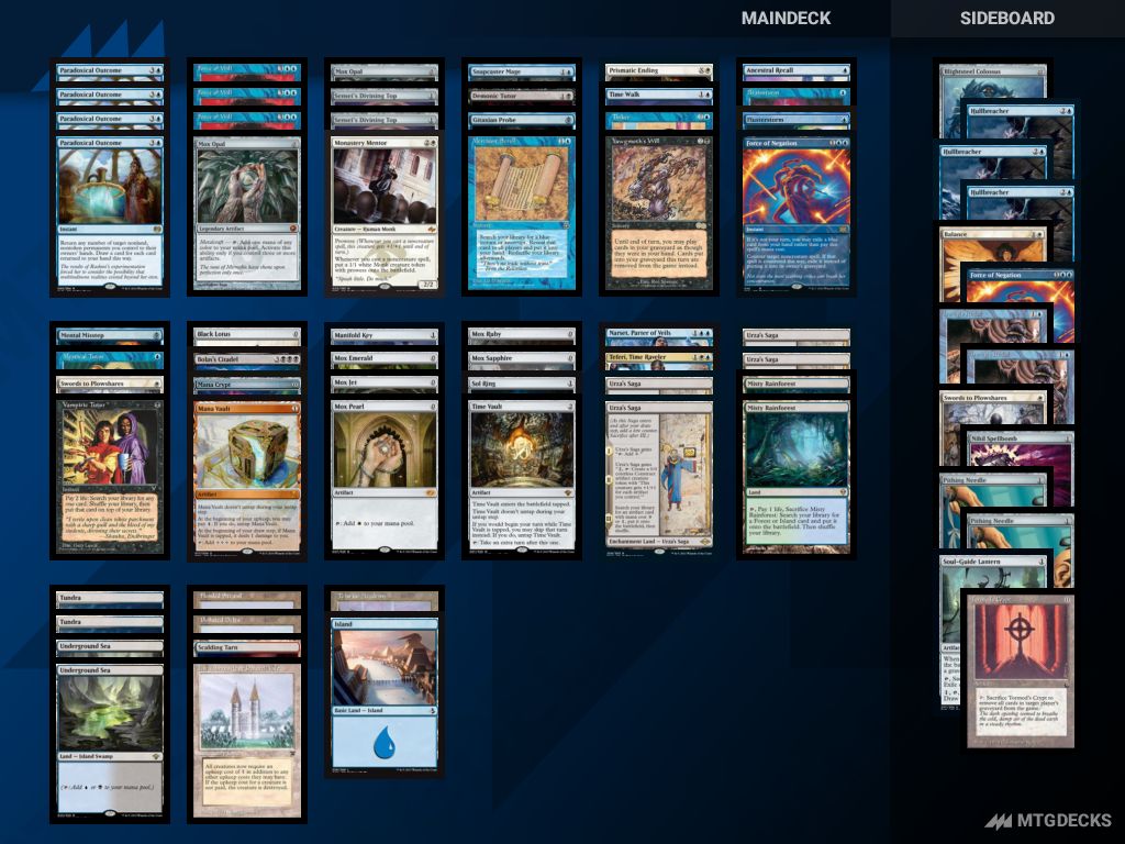 Vintage Paradoxical deck by onebigpin_ • MTG DECKS