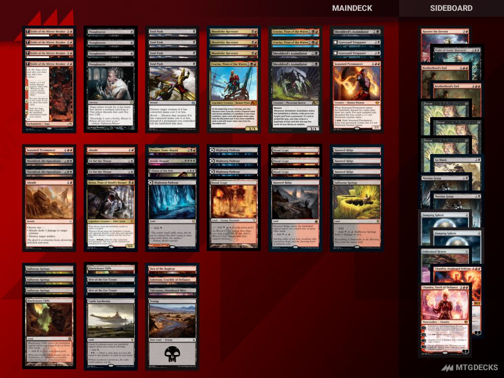 Arena Historic Rakdos Midrange deck by Delmo • MTG DECKS