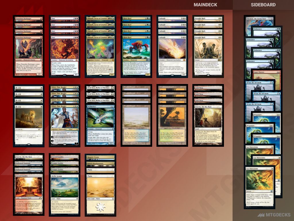 Modern emeria ELEMENTALS (2) deck by aspiringspike • MTG DECKS