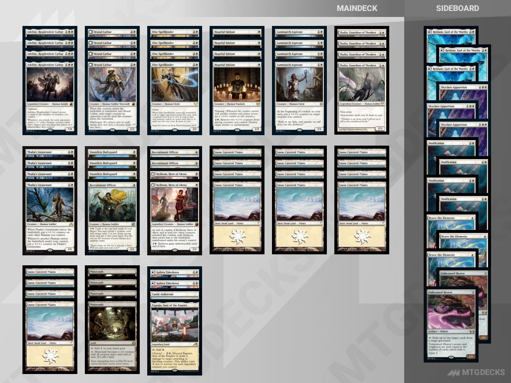 Pioneer Human deck by Shiraki Takahiro • MTG DECKS