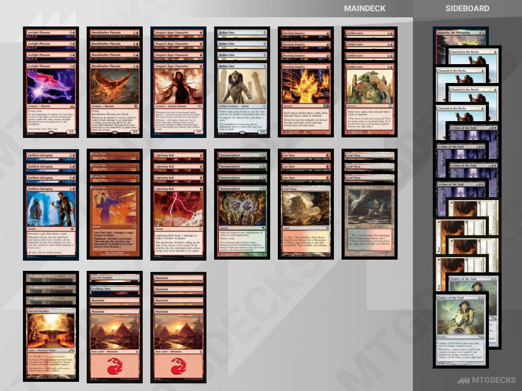 Modern [MOM] hollow 8 phoenix (2) deck by aspiringspike • MTG DECKS