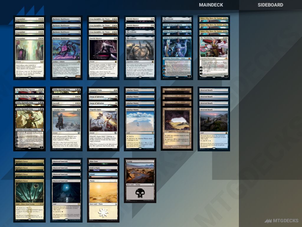 Arena Standard Esper Superfriends deck by StriderStone • MTG DECKS