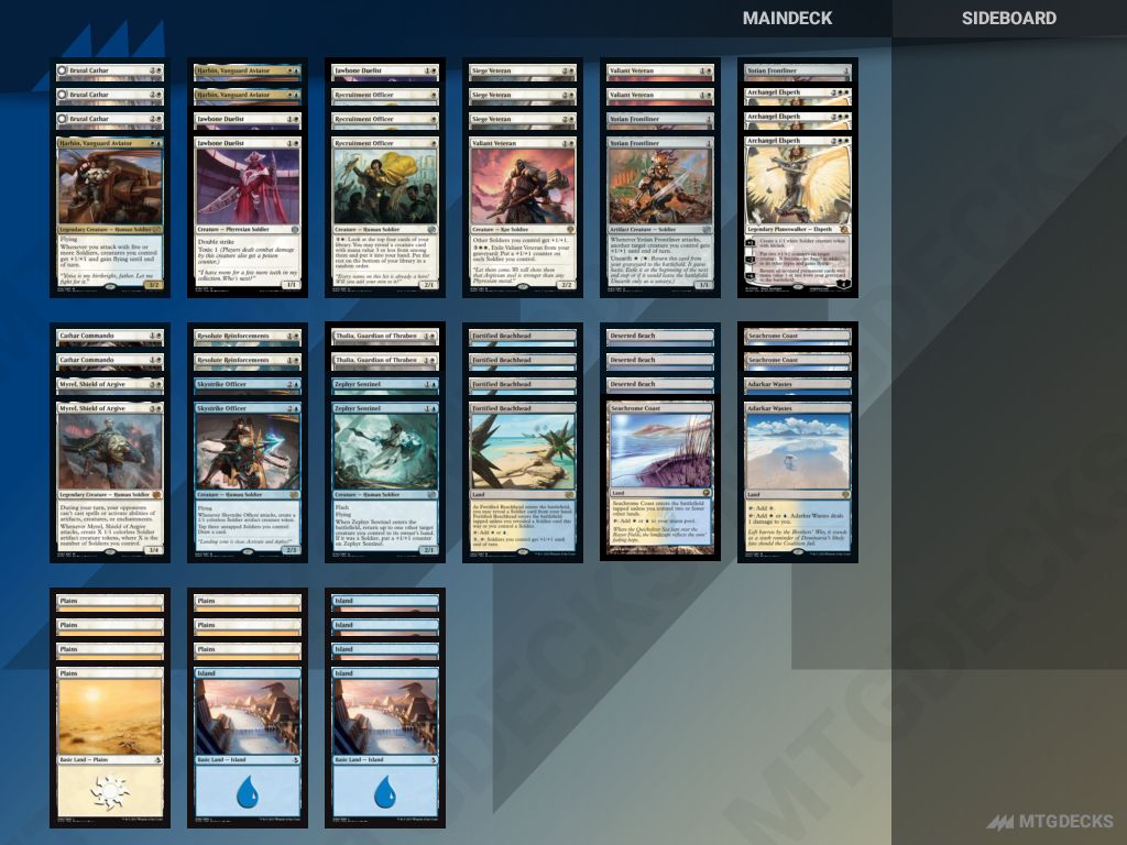 Arena Standard Elspeth's Soldiers deck by AshenFenix • MTG DECKS