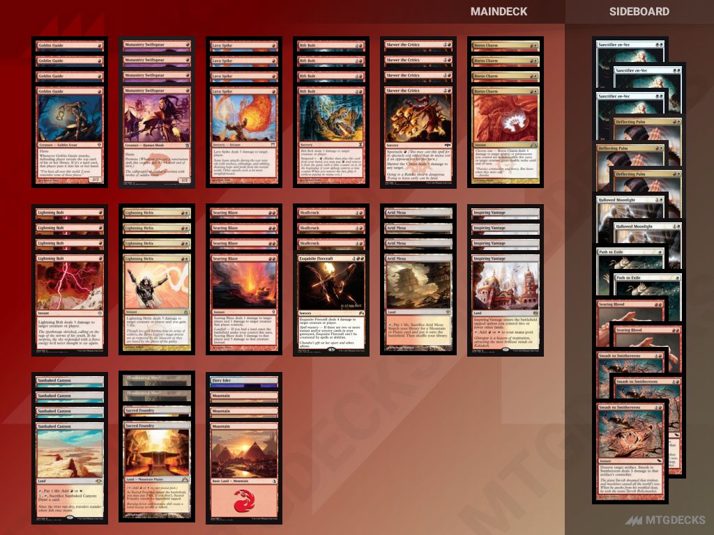 Modern Burn deck by Tomioka Tatsuya • MTG DECKS