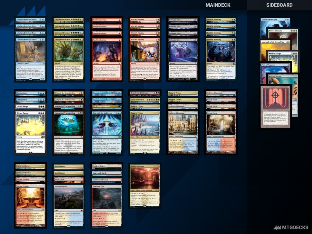 Arena Historic Scholar Combo deck by AliEldrazi • MTG DECKS