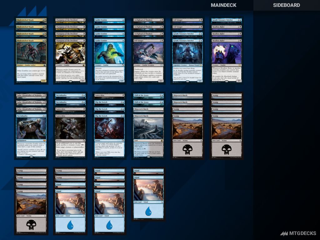 Standard zombies sacrifice deck by durnanoftheyawningportal • MTG DECKS