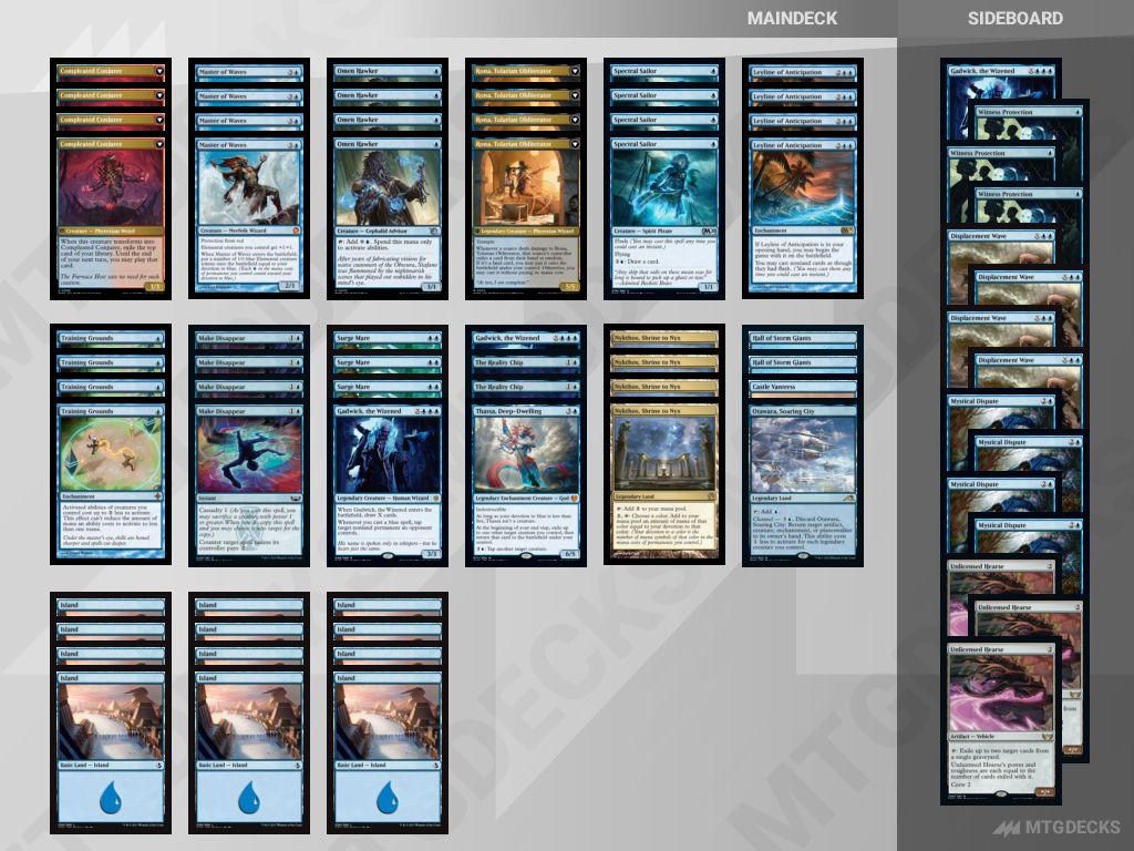 Pioneer Mono Blue Devotion deck by aspiringspike • MTG DECKS