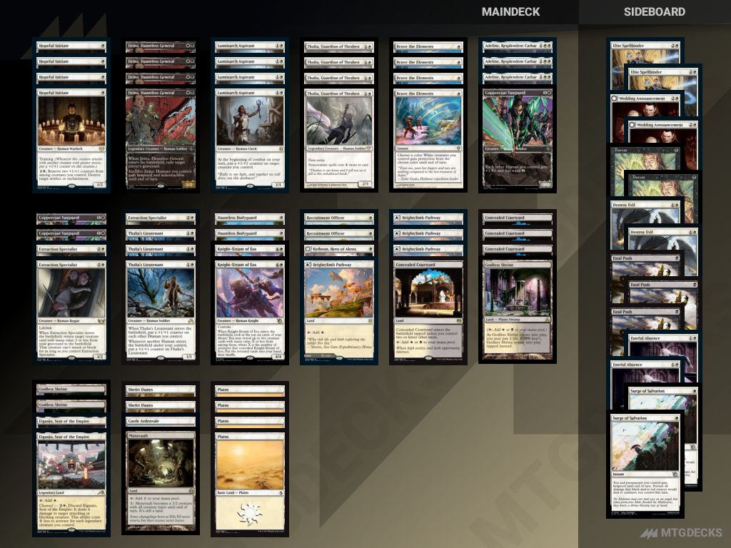 Pioneer Human deck by Ozaki Kazunari • MTG DECKS