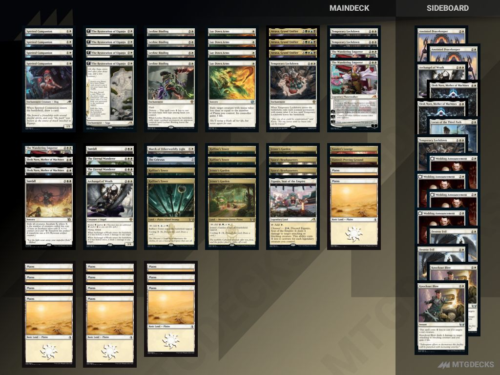 Standard Mono White Midrange deck by Rex_Iudex • MTG DECKS