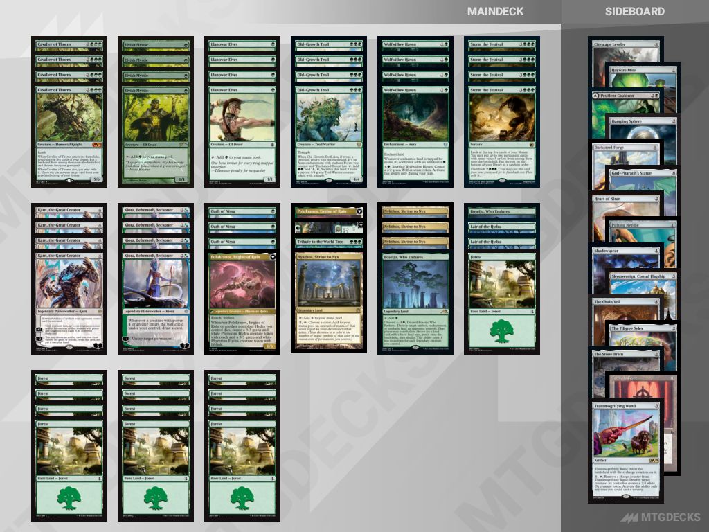 Pioneer MonoGreen Planeswalkers deck by Kayla Davison • MTG DECKS