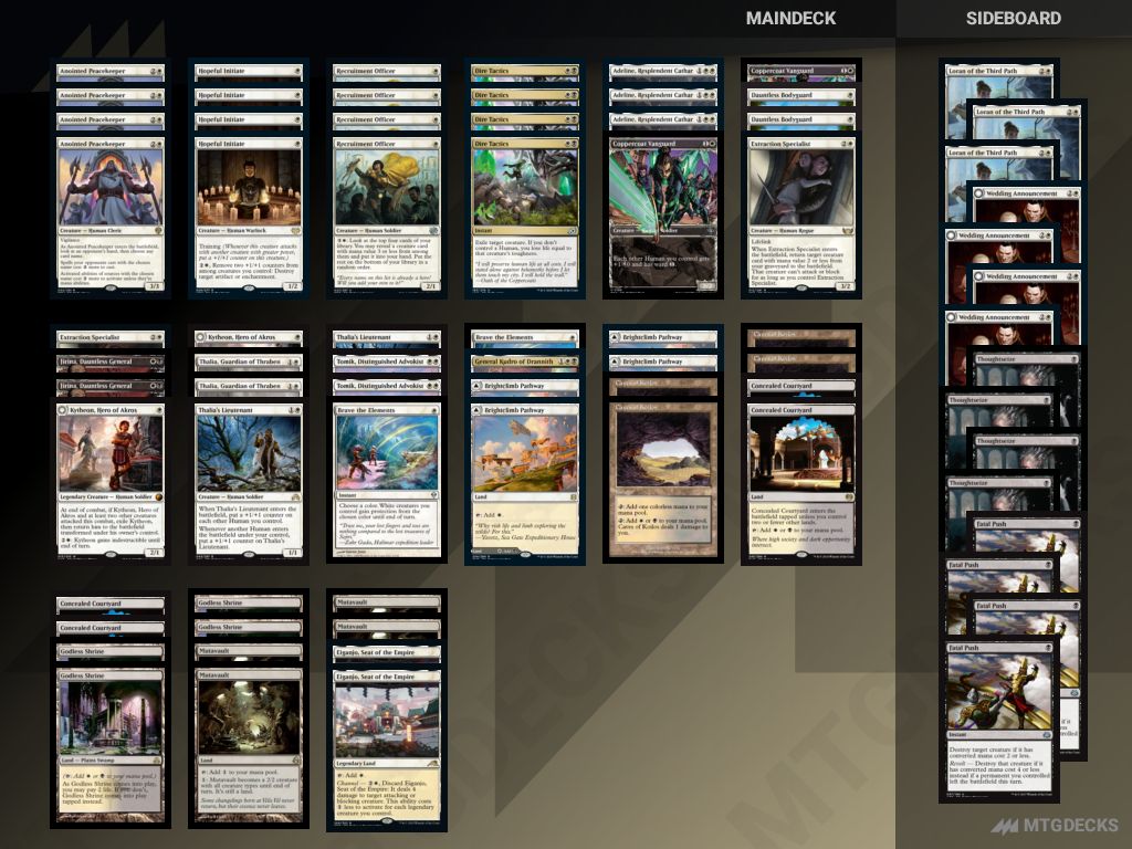 Pioneer Human deck by Komikado Hayato • MTG DECKS