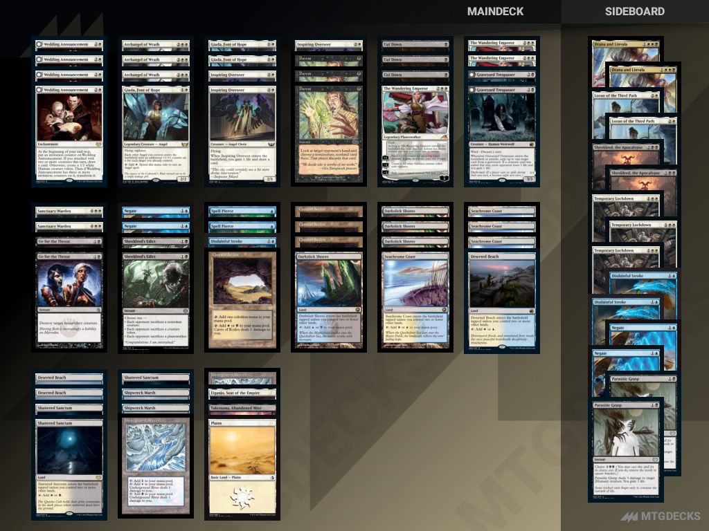 MTG Standard March of the Machine Esper Angels top decks • MTG DECKS