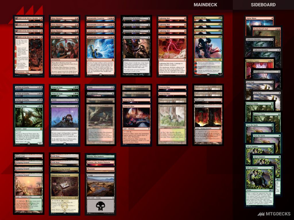 Modern Jund Creativity deck by Shoto Kitsu • MTG DECKS