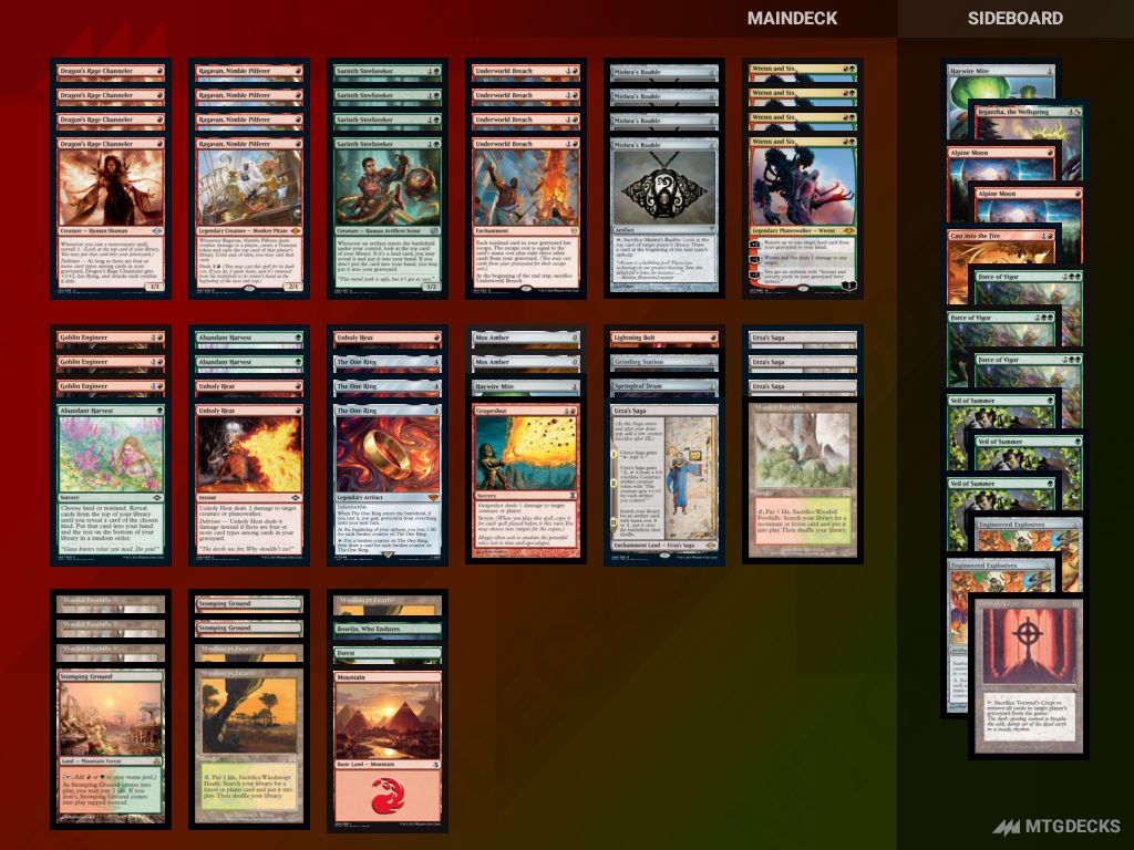 MTG Modern Gruul Saga 134 top decks • MTG DECKS