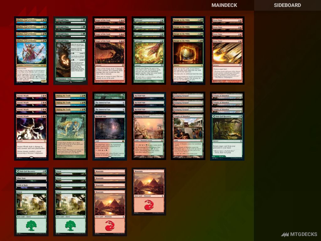 Arena Historic Gruul Land Destruction deck by StriderStone • MTG DECKS