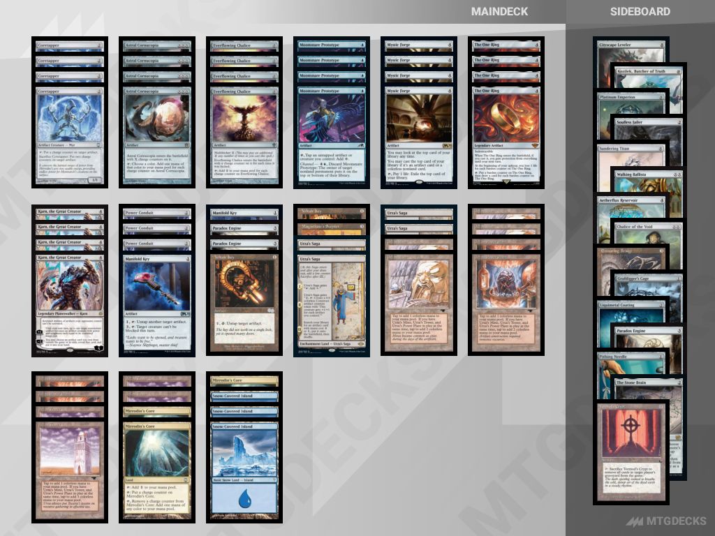 Modern 6 key combo aspiringspike ring deck by onak_tv • MTG DECKS