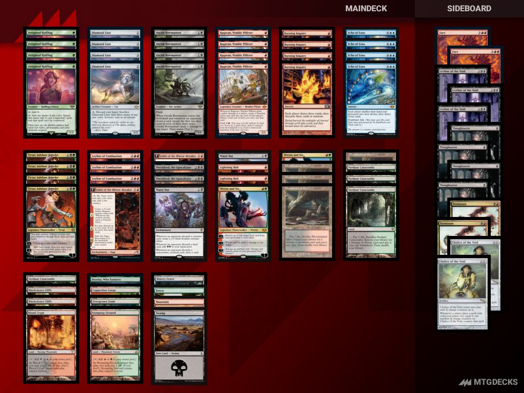 MTG Modern 4 Color Wheels top decks • MTG DECKS