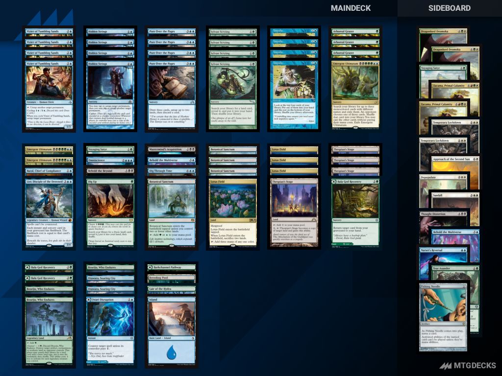 MTG Pioneer Lotus Field Combo 2104 top decks • MTG DECKS