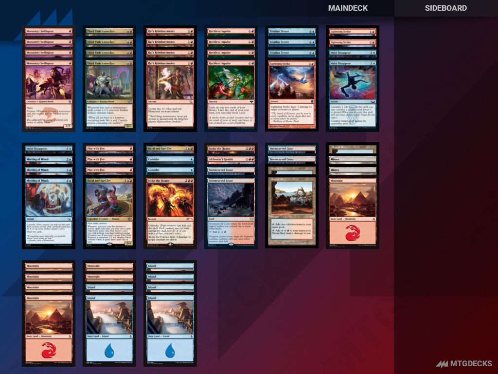 Arena Standard Izzet Spellslinger deck by Fleshgrafter • MTG DECKS