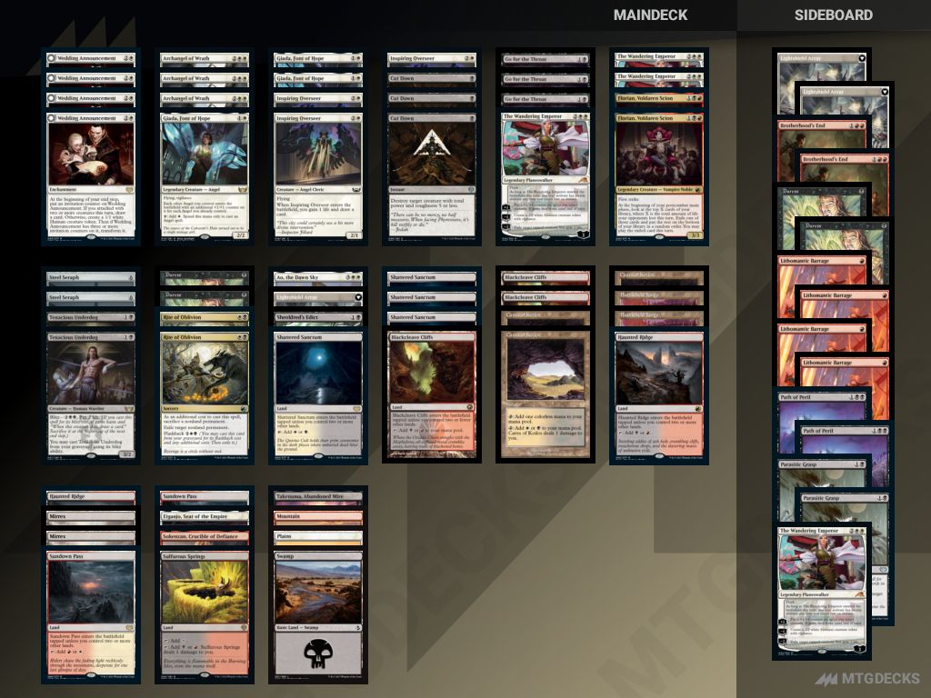 Arena Standard [S] WBR Angels deck by astralsflame • MTG DECKS