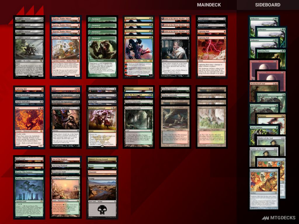 MTG Modern Jund Midrange 636 top decks • MTG DECKS