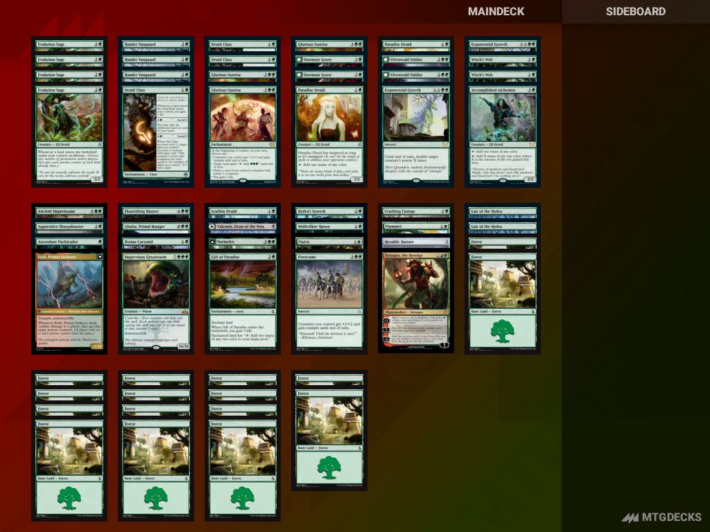 MTG Pioneer Mono Green Ramp top decks • MTG DECKS