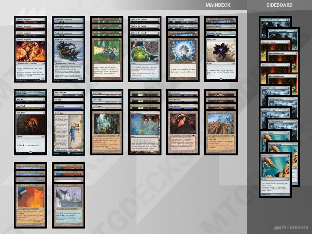 MTG Vintage Painter's Grindstone top decks • MTG DECKS