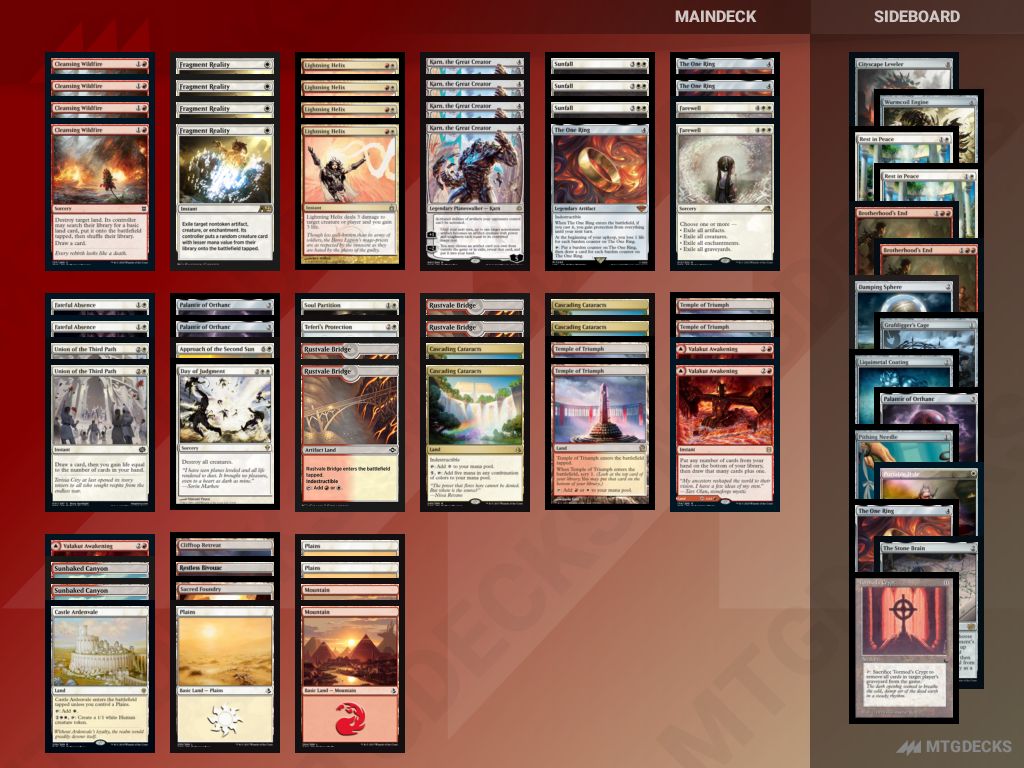 MTG Historic Boros Land Destruction top decks • MTG DECKS