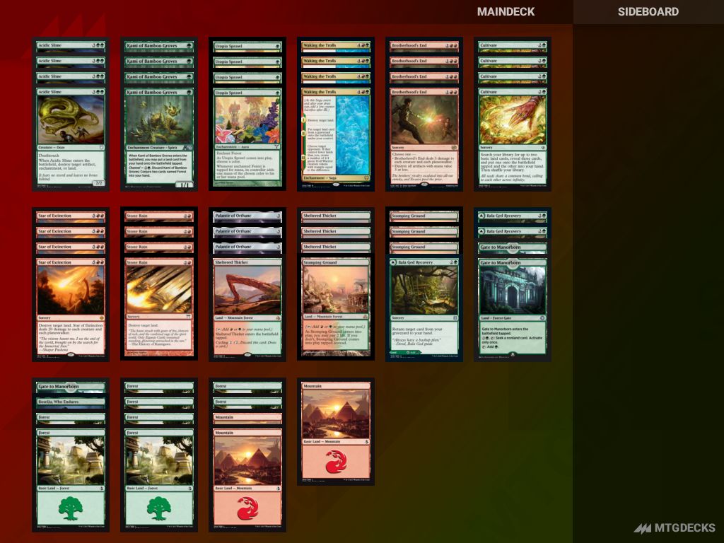 MTG Historic Gruul Land Destruction top decks • MTG DECKS