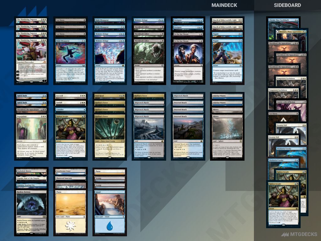 Arena Standard BO3 T2 Esper Control deck by PaiVergil • MTG DECKS