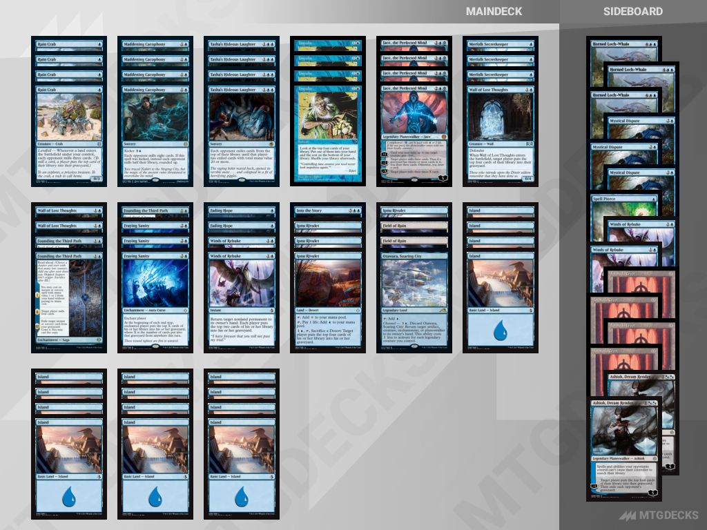 Pioneer MonoBlue Mill deck by codycooper • MTG DECKS