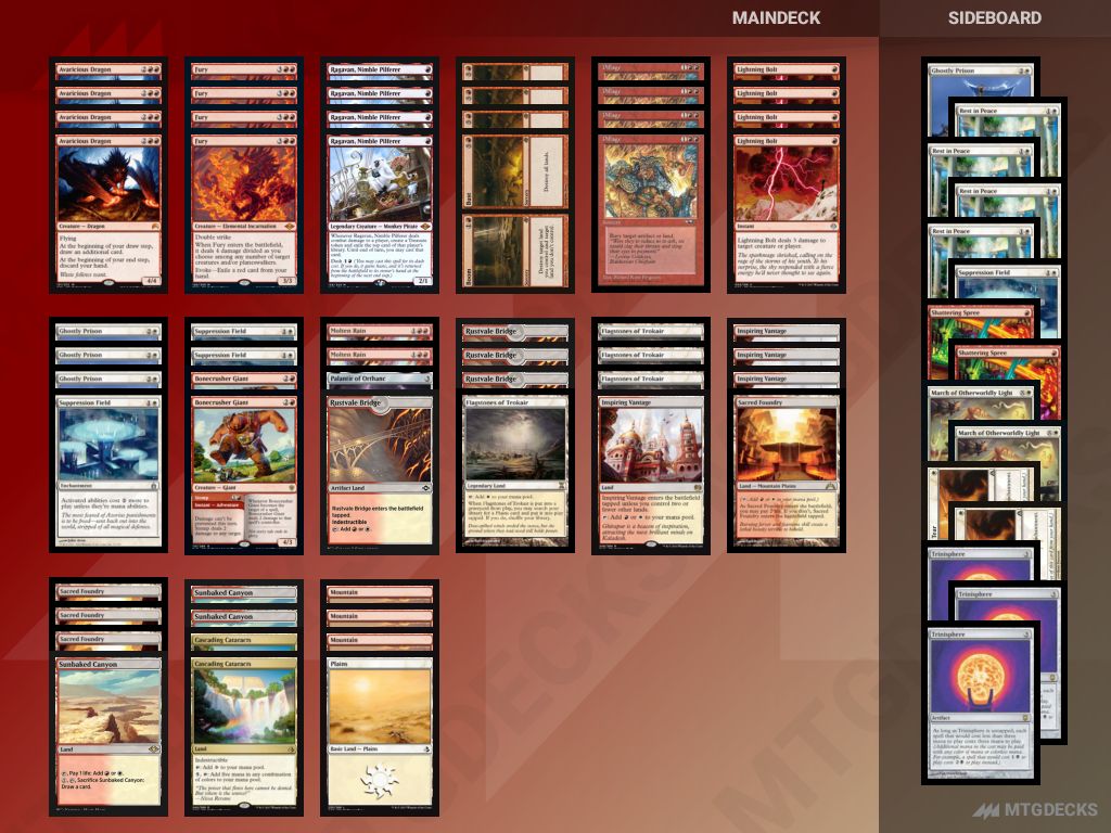 MTG Modern Boros Land Destruction top decks • MTG DECKS