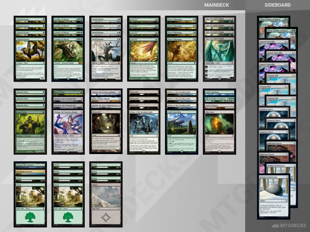 MTG Pioneer Mono Green Ramp top decks • MTG DECKS