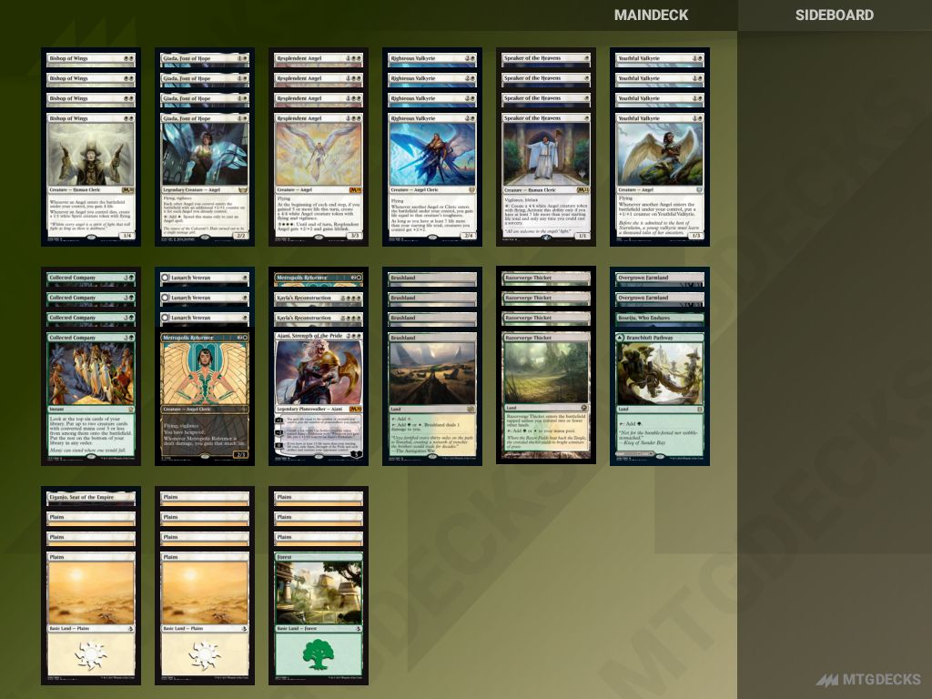 Arena Explorer Angels deck by malestar • MTG DECKS