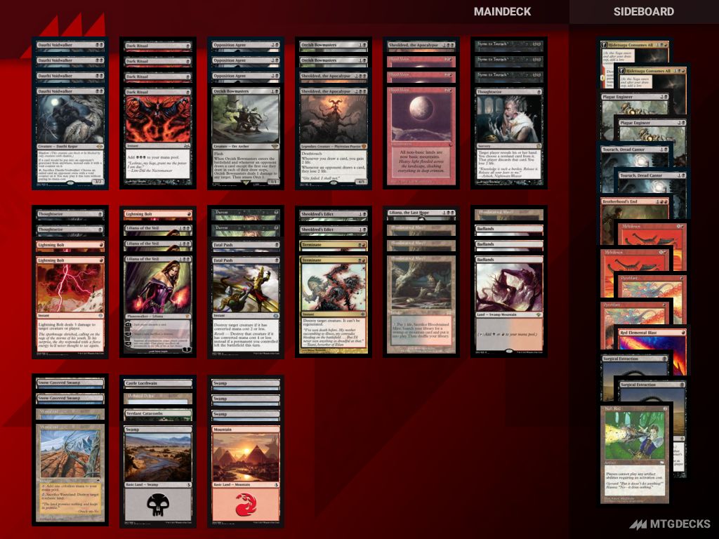 MTG Legacy Rakdos Midrange top decks • MTG DECKS