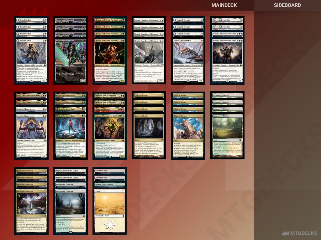 Arena Standard [S] Naya Humans deck by Agrat • MTG DECKS