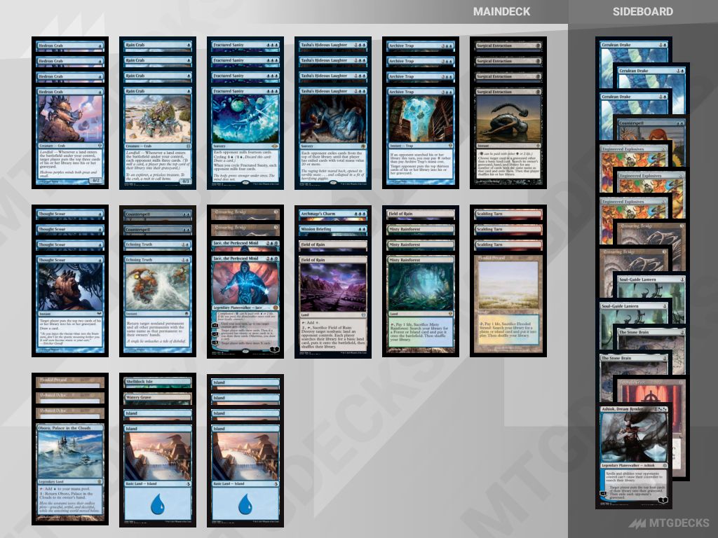 Modern MonoBlue Mill deck by Tassoraptus • MTG DECKS