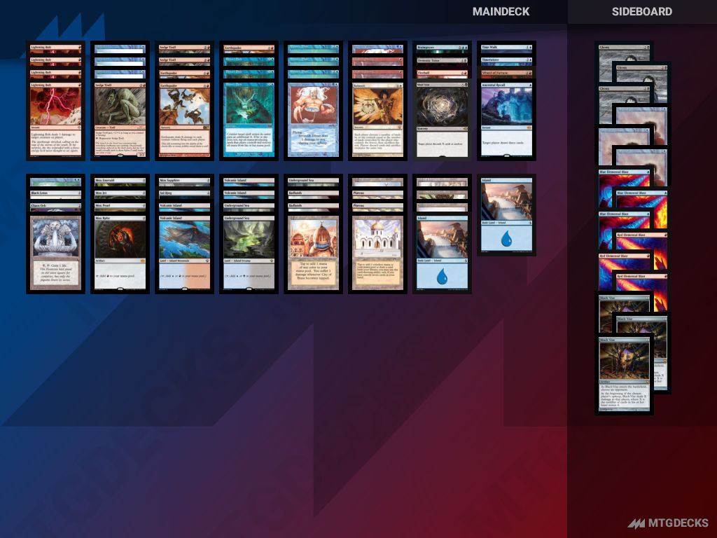 Oldschool Counter Burn deck by Matthieu Ardonceau • MTG DECKS