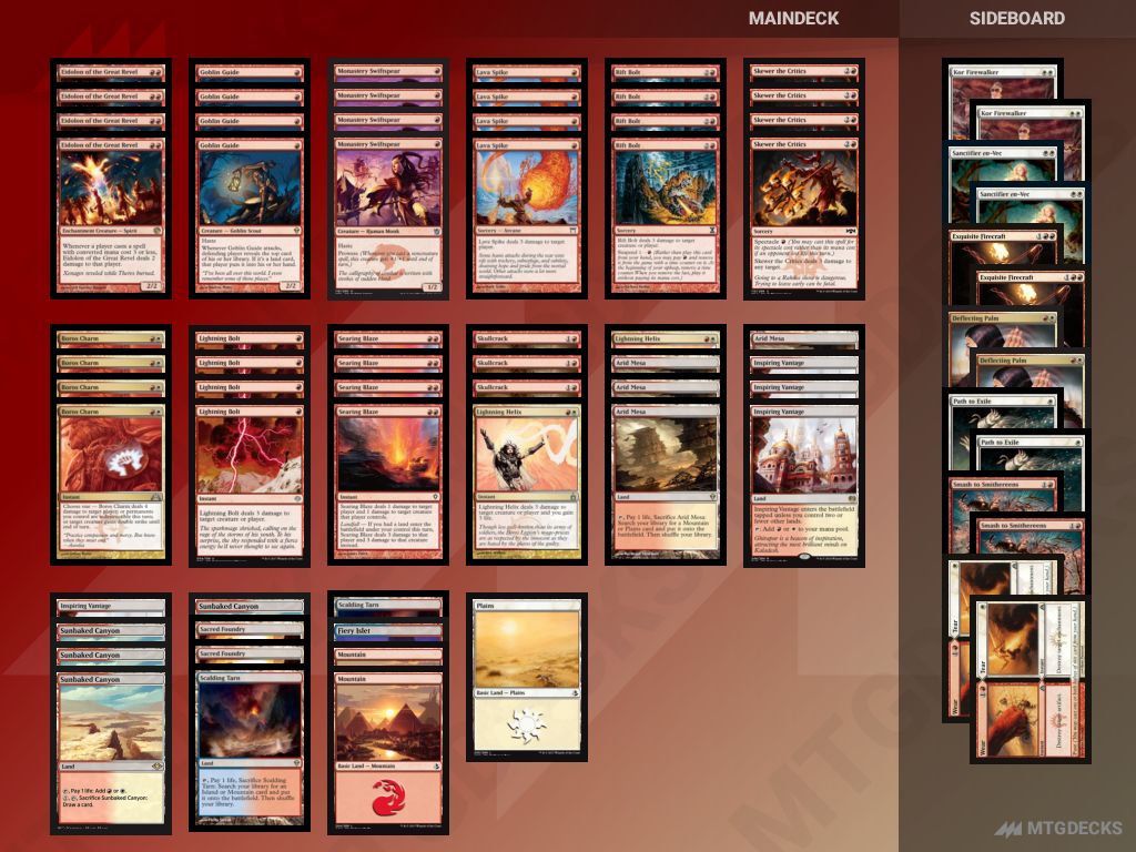 Modern Burn deck by Brolinja • MTG DECKS