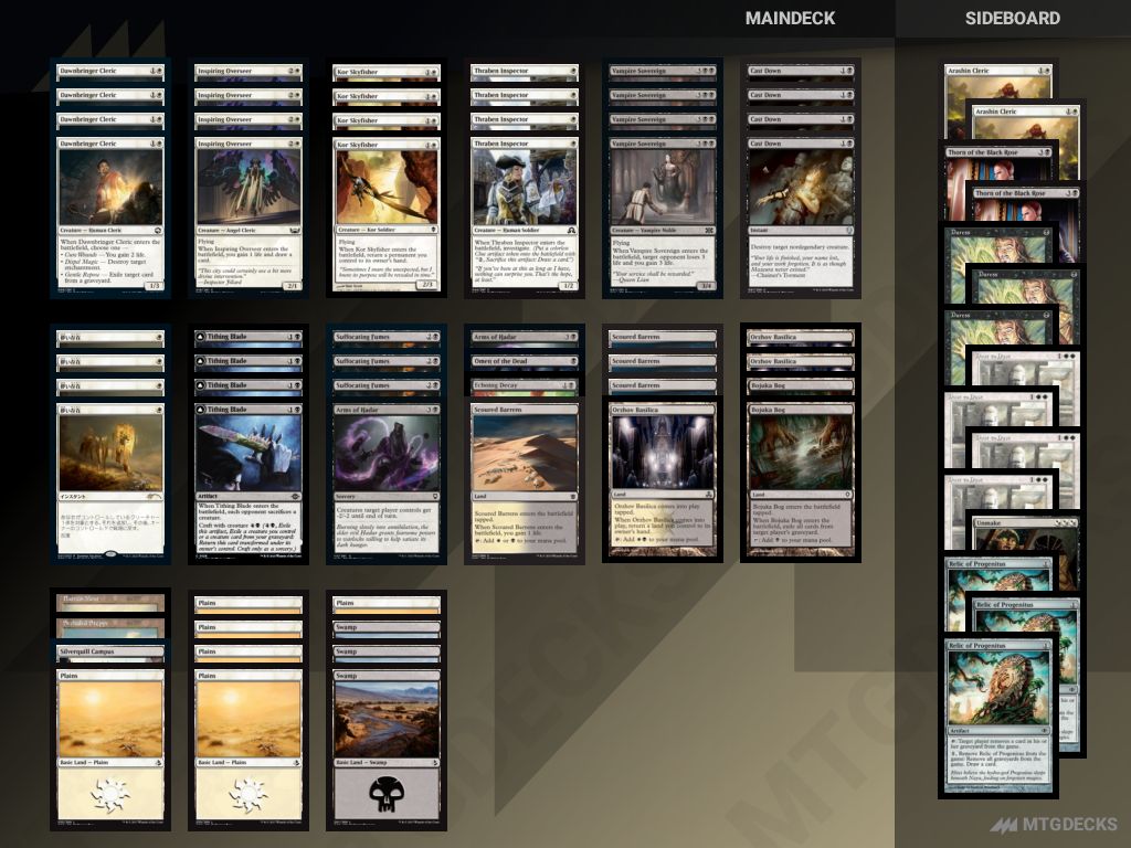 Pauper Orzhov Blade deck by Cevdem • MTG DECKS