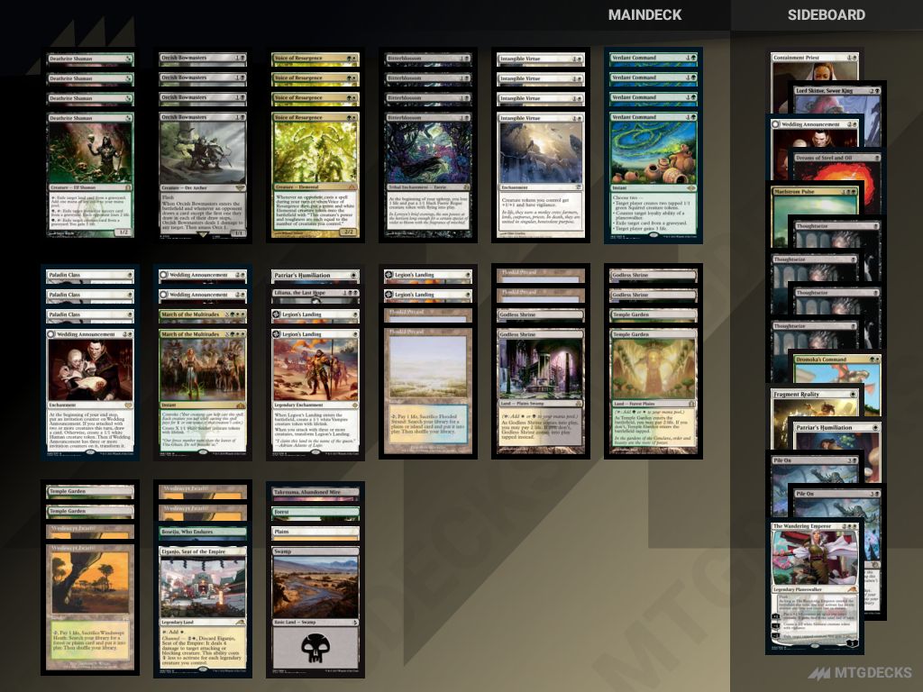 MTG Timeless Abzan Tokens top decks • MTG DECKS