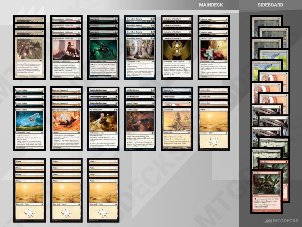 Pauper Mono White Heroic deck by newbarola • MTG DECKS