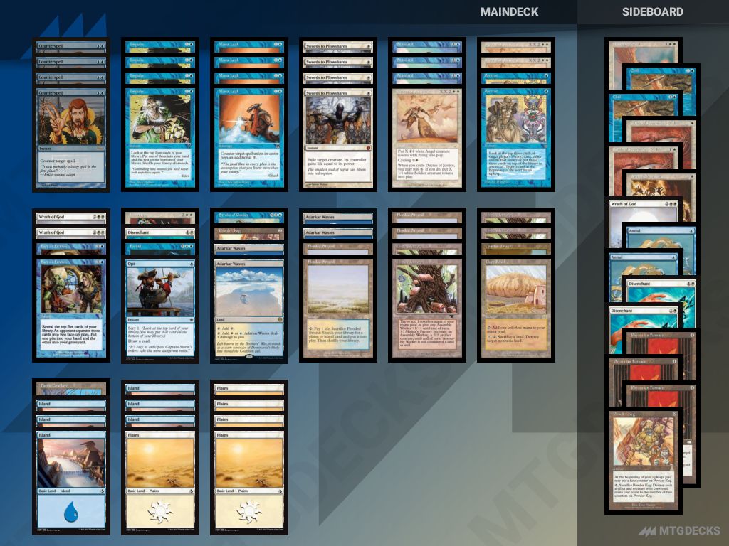 Premodern UW Standstill deck by Everton Julian • MTG DECKS