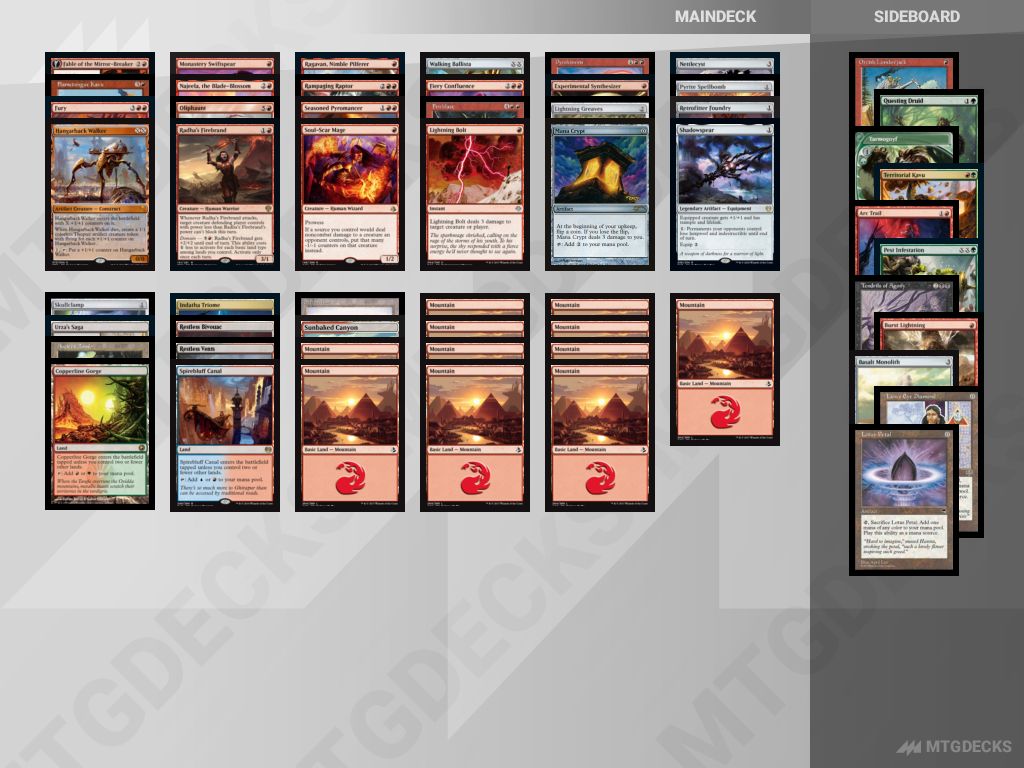 Brawl mono red crypt deck by calebdmtg • MTG DECKS