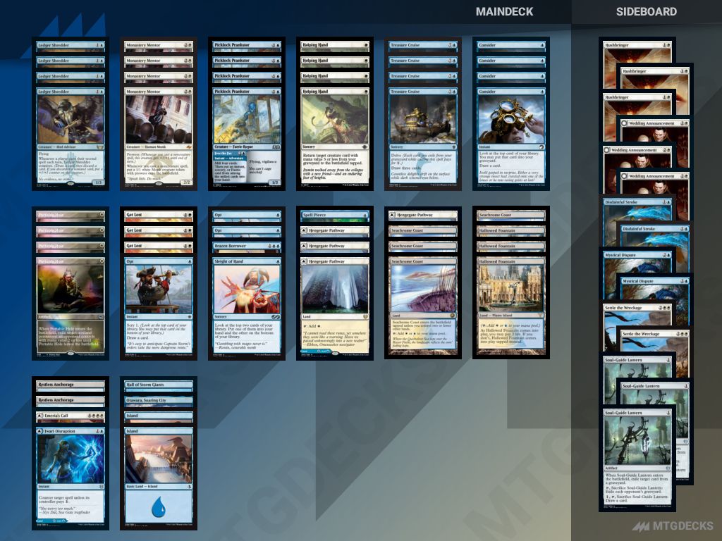 MTG Pioneer Azorius Tempo top decks • MTG DECKS