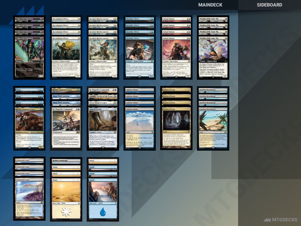 Arena Alchemy (A) BO1 My Soldiers deck by Garretteeny • MTG DECKS