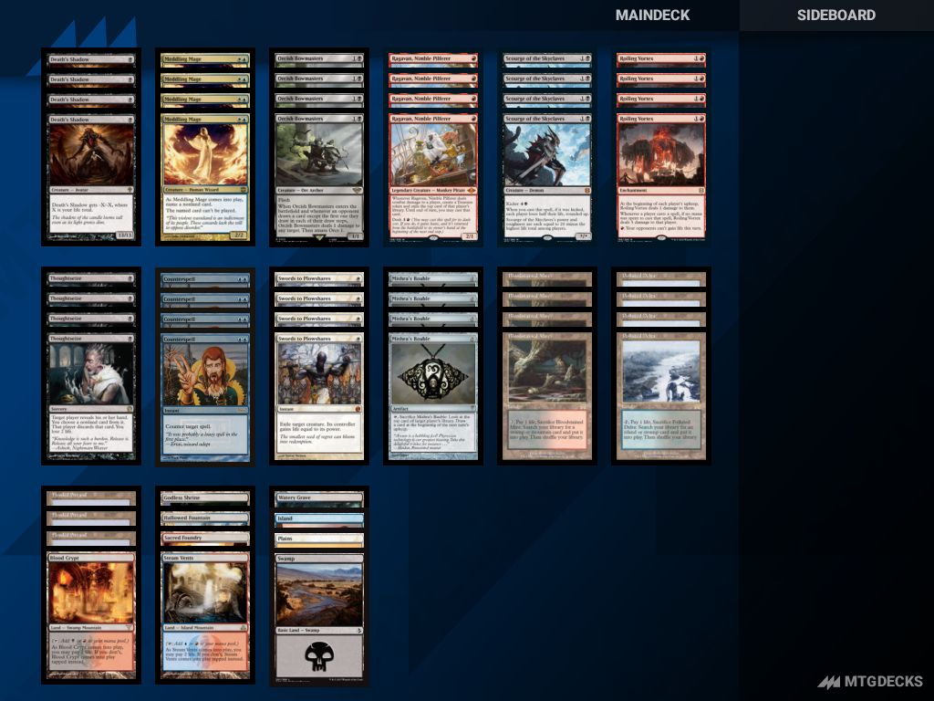 MTG Timeless 4 Color Death's Shadow top decks • MTG DECKS