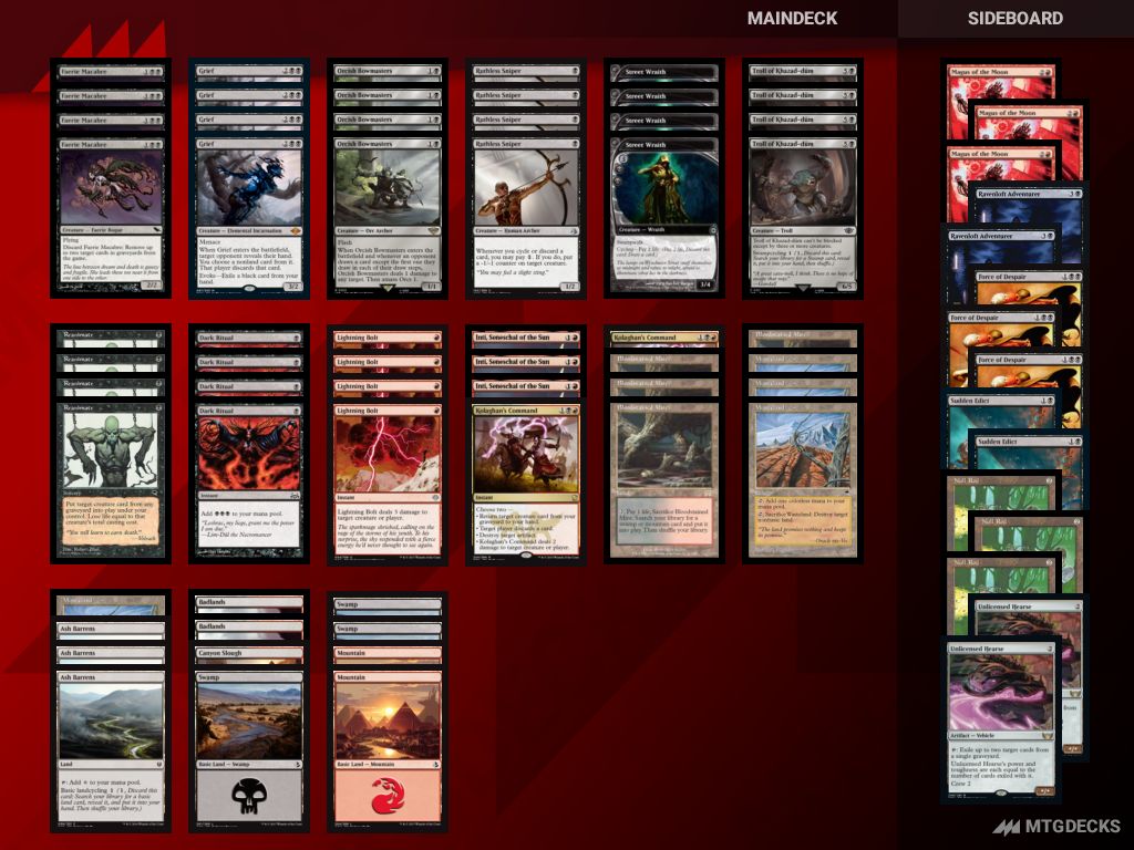 MTG Legacy Rakdos SelfDiscard top decks • MTG DECKS