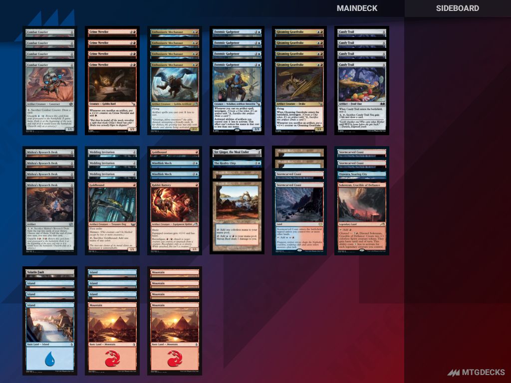 Standard Izzet Artifacts Combo deck by MTG Creative Combos • MTG DECKS