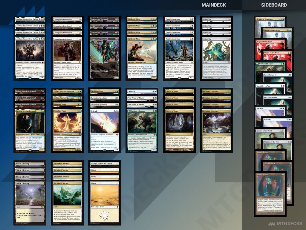 Modern Esper Humans deck by Jean Zveibil • MTG DECKS